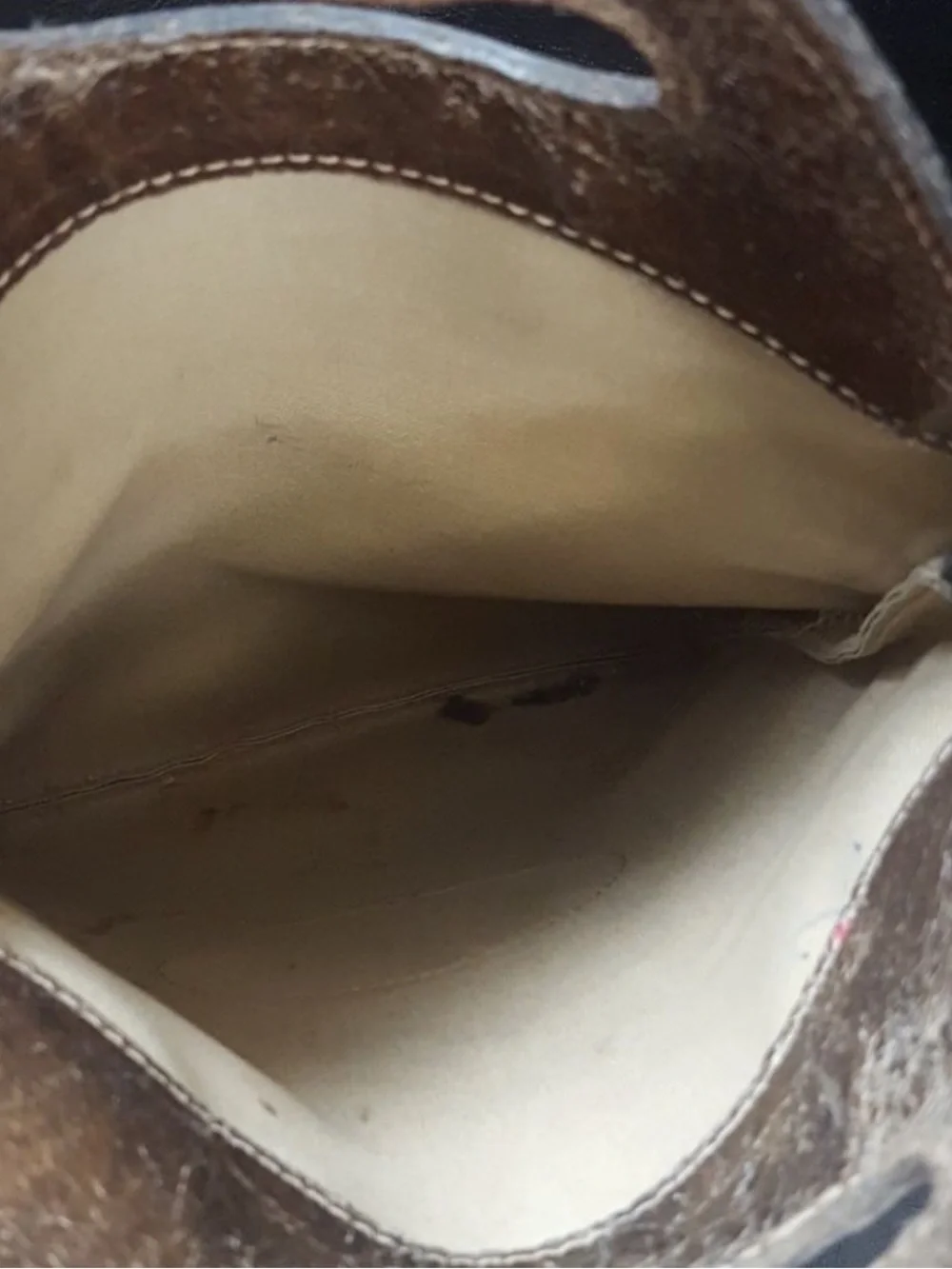 Gucci Italy Leather-Trim Tote